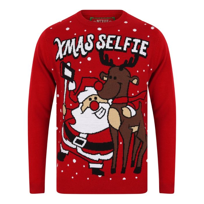 Xmas Selfie Christmas Jumper Red Christmas Gifts