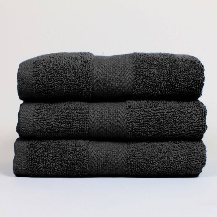 Black 450GSM 100 Cotton Towel