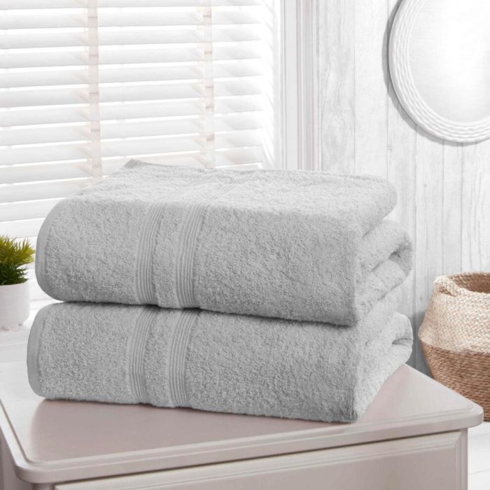 2 PC Camden Towel Bale Set Silver