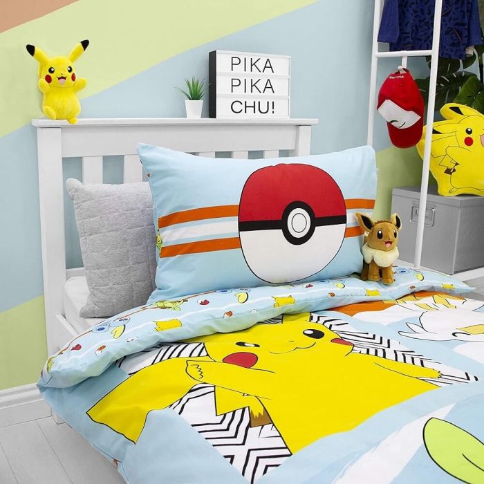 Single Pikachu Comforter Set MORIPiLO Pokemon Pikachu Skin