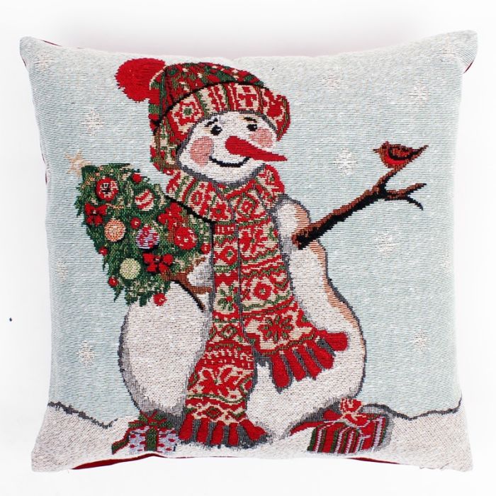 Bed Bath Happy Snowman Christmas Cushion Cover