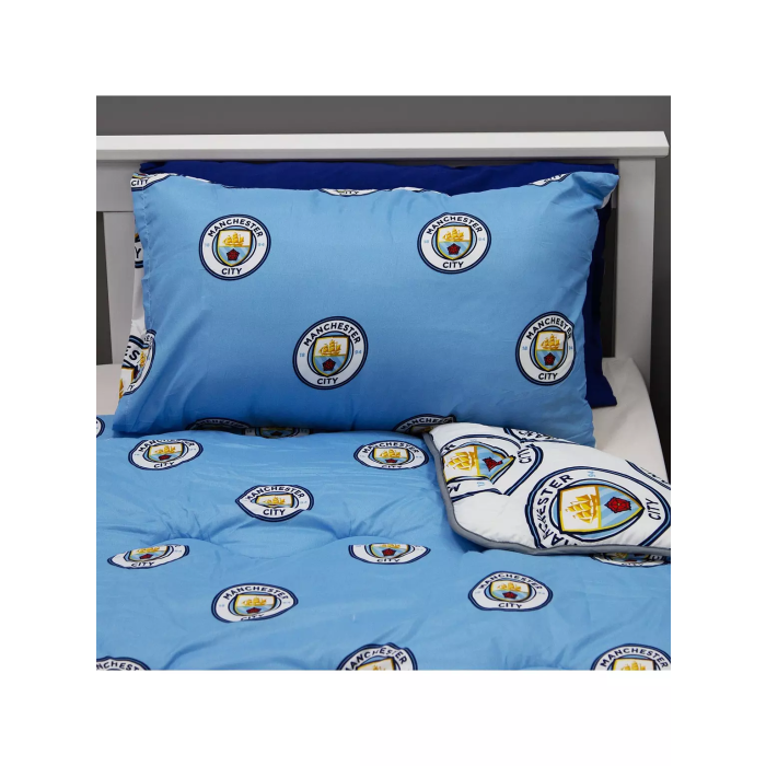 Character World Trapunta Reversibile Manchester City FC – Matrimoniale 200x200cm Con Federe E Borsa - 2